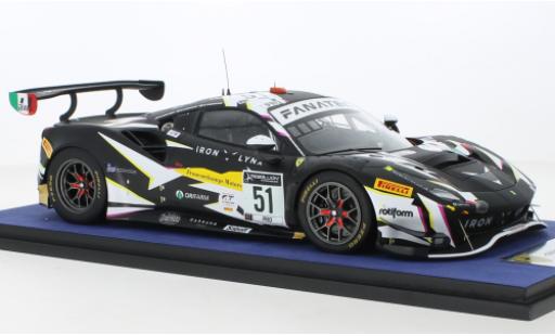 Diecast model cars Ferrari 488 GT3 No.51 Iron Lynx 24h Spa 2021 1/43 Look Smart