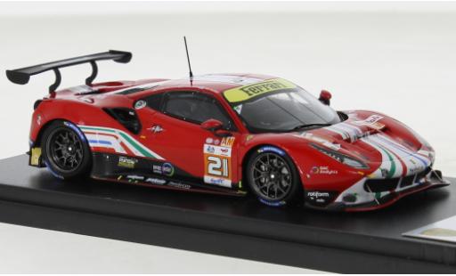 Diecast model cars Ferrari 488 GTE EVO No.21 AF Corse 24h Le Mans 2022 1/43 Look Smart
