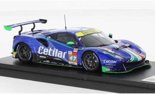 Diecast model cars Ferrari 488 GTE EVO No.47 Cetilar Racing 24h Le Mans 2021 1/43 Look Smart