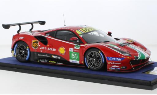 Diecast model cars Ferrari 488 GTE EVO No.51 AF Corse 24h Le Mans 2021 1/18 Look Smart