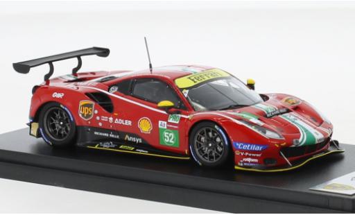 Diecast model cars Ferrari 488 GTE EVO No.52 AF Corse 24h Le Mans 2021 1/43 Look Smart
