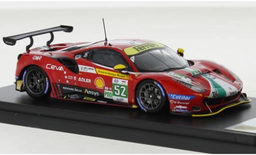 Diecast model cars Ferrari 488 GTE EVO No.52 AF Corse 24h Le Mans 2022 1/43 Look Smart