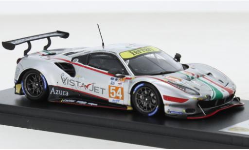 Diecast model cars Ferrari 488 GTE EVO No.54 AF Corse 24h Le Mans 2022 1/43 Look Smart