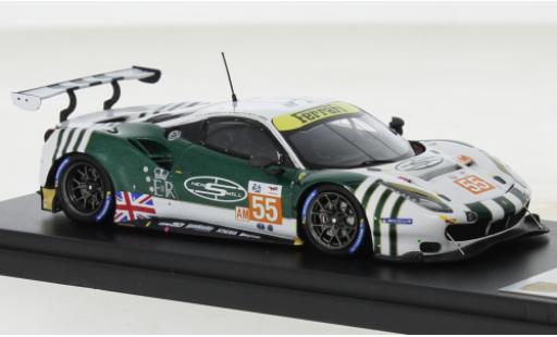 Diecast model cars Ferrari 488 GTE EVO No.55 Spirit of Race 24h Le Mans 2022 1/43 Look Smart