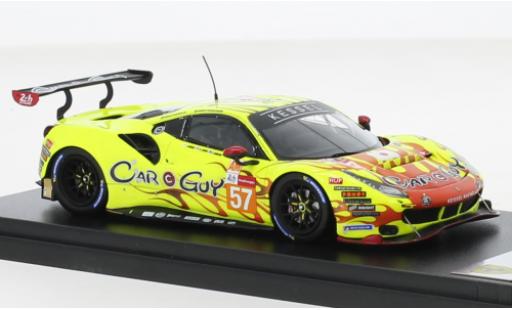Diecast model cars Ferrari 488 GTE EVO No.57 Kessel Racing 24h Le Mans 2021 1/18 Look Smart