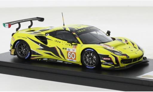 Diecast model cars Ferrari 488 GTE EVO No.60 Iron Lynx 24h Le Mans 2022 1/43 Look Smart