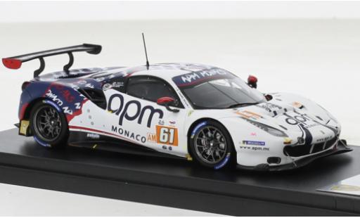 Diecast model cars Ferrari 488 GTE EVO No.61 AF Corse 24h Le Mans 2022 1/43 Look Smart