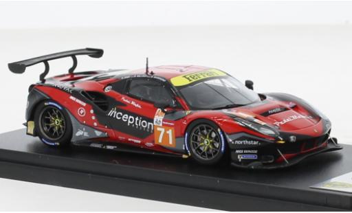 Diecast model cars Ferrari 488 GTE EVO No.71 Inception Racing 24h Le Mans 2021 1/43 Look Smart