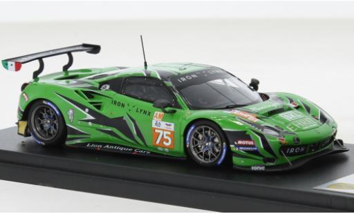 Diecast model cars Ferrari 488 GTE EVO No.75 Iron Lynx 24h Le Mans 2022 1/43 Look Smart