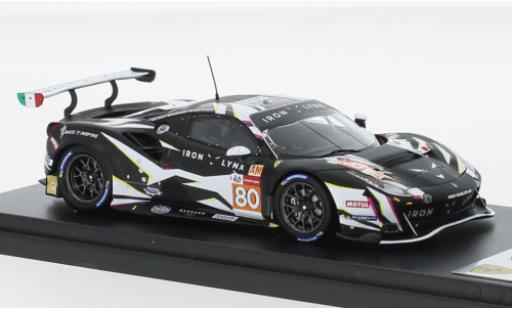 Diecast model cars Ferrari 488 GTE EVO No.80 Iron Lynx 24h Le Mans 2021 1/43 Look Smart