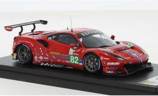 Diecast model cars Ferrari 488 GTE EVO No.82 Risi Competizione 24h Le Mans 2020 1/43 Look Smart