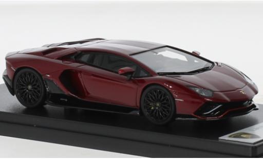 Diecast model cars Lamborghini Aventador Ultimae LP 780-4 metallise red 1/43 Look Smart