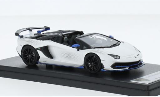 Diecast model cars Lamborghini Aventador SVJ Xago Edition metallise white 1/43 Look Smart