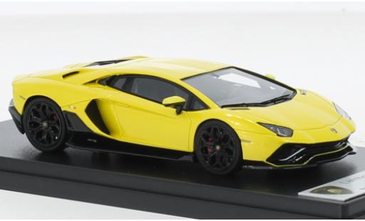 Diecast model cars Lamborghini Aventador Ultimae metallise yellow 2021 1/43 Look Smart