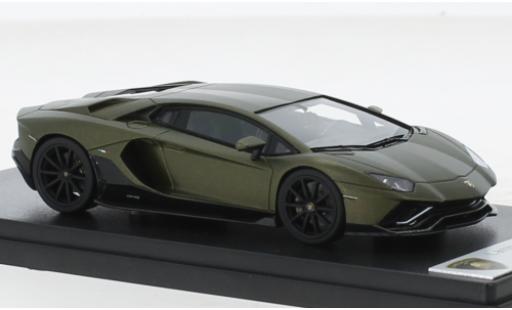 Diecast model cars Lamborghini Aventador Ultimae metallise olive 2021 1/43 Look Smart