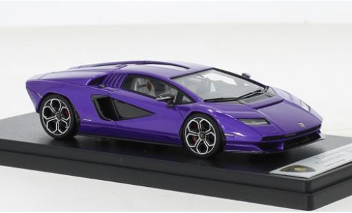 Diecast model cars Lamborghini Countach LPI 800-4 metallise purple 2022 1/43 Look Smart