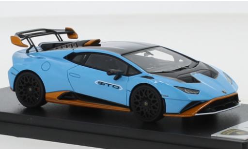 Diecast model cars Lamborghini Huracan STO blue/orange 2021 1/43 Look Smart