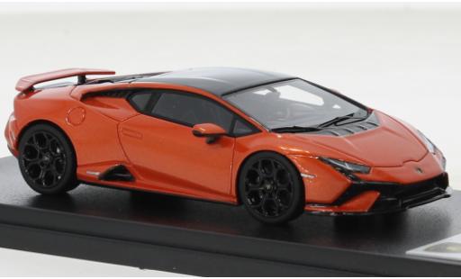Diecast model cars Lamborghini Huracan Technica metallise orange 2022 1/43 Look Smart