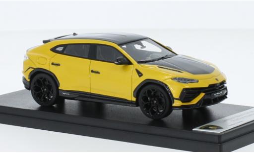 Diecast model cars Lamborghini Urus Performante metallise yellow/black 2022 1/43 Look Smart
