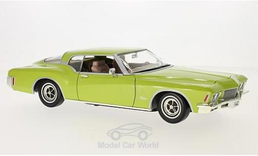 Diecast model cars Buick Riviera Grand Sport GS metallic green 1971 1/18 Lucky Die Cast