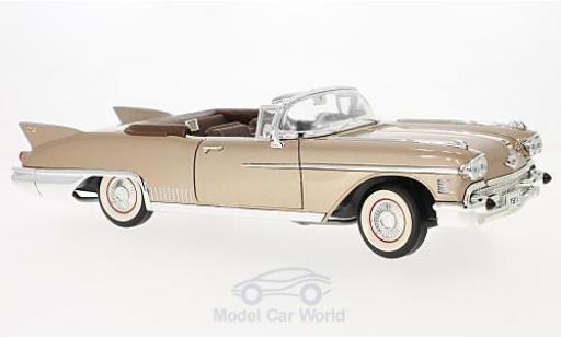 Diecast model cars Cadillac Eldorado Biarritz metallic beige 1958 1/18 Lucky Die Cast