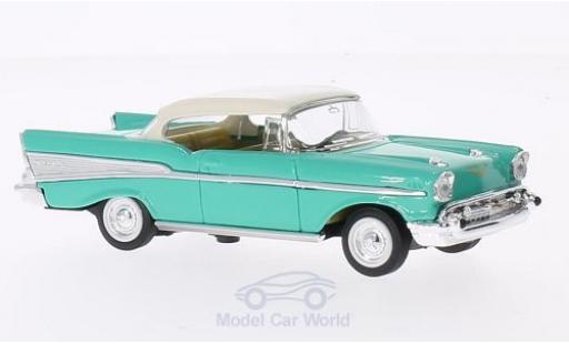 Diecast model cars Chevrolet Bel Air Coupe green/white 1957 without Vitrine 1/43 Lucky Die Cast