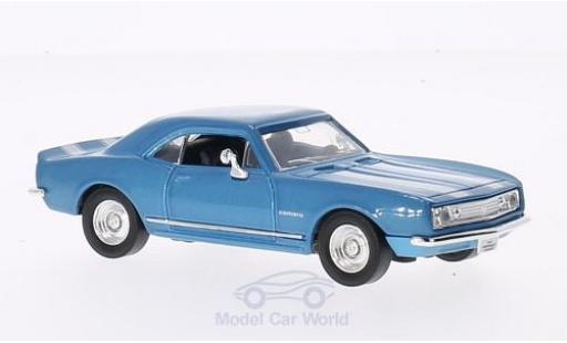 Diecast model cars Chevrolet Camaro Z28 Z-28 with whiteen stripes metallic blue 1967 without Vitrine 1/43 Lucky Die Cast