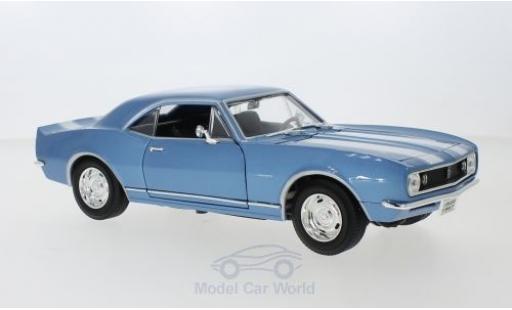 Diecast model cars Chevrolet Camaro Z28 metallic blue/white 1967 1/18 Lucky Die Cast