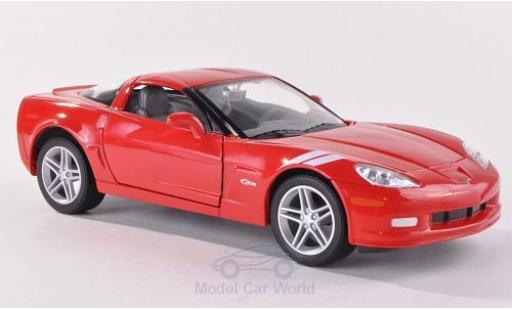Diecast model cars Chevrolet Corvette Z06 (C6) red 2007 1/24 Lucky Die Cast