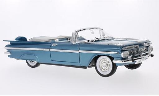 Diecast model cars Chevrolet Impala Sedan metallic blue 1959 1/18 Lucky Die Cast