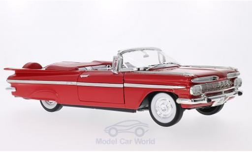 Diecast model cars Chevrolet Impala Sedan red 1959 1/18 Lucky Die Cast