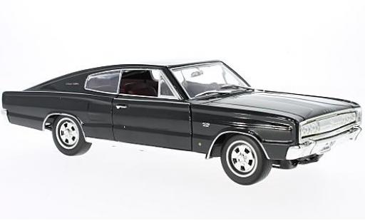 Diecast model cars Dodge Charger Coupe black 1966 1/18 Lucky Die Cast