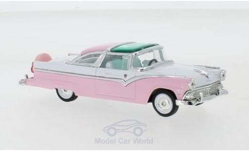 Diecast model cars Ford Crown Victoria pink/white 1955 1/18 Lucky Die Cast