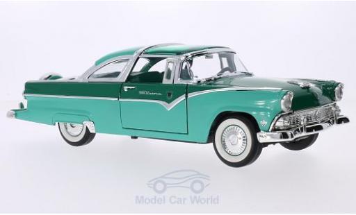 Diecast model cars Ford Crown Victoria turquoise/green 1955 1/18 Lucky Die Cast