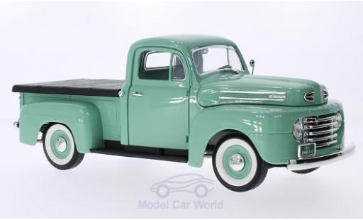 Diecast model cars Ford F-1 Flatbed Pick Up With Cover green 1948 1/18 Lucky Die Cast
