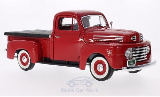 Diecast model cars Ford F-1 Flatbed Pick Up With Cover red 1948 1/18 Lucky Die Cast