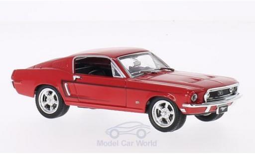 Diecast model cars Ford Mustang Fastback 2+2 red 1968 1/43 Lucky Die Cast