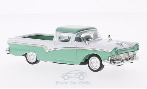 Diecast model cars Ford Ranchero Berline green/white 1957 without Vitrine 1/43 Lucky Die Cast