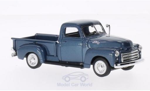 Diecast model cars GMC Pick up Base metallic blue 1950 without Vitrine 1/43 Lucky Die Cast