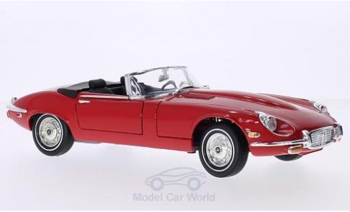 Diecast model cars Jaguar E-Type Roadster red 1971 hood ge&Atilde;&para;ffnet 1/18 Lucky Die Cast