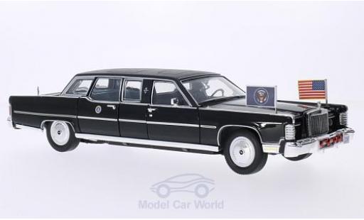 Diecast model cars Lincoln Continental Reagan Car black 1972 1/24 Lucky Die Cast