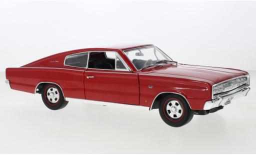 Diecast model cars Dodge Charger Coupe red 1966 1/18 Lucky Die Cast