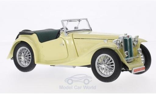 Diecast model cars MG TC Base Midget beige RHD 1947 1/18 Lucky Die Cast