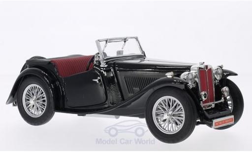 Diecast model cars MG TC Base Midget black RHD 1947 hood liegt bei 1/18 Lucky Die Cast