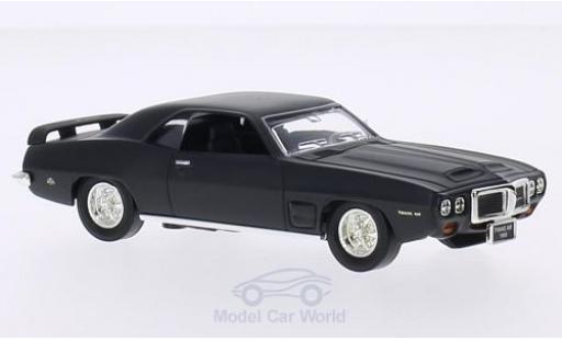 Diecast model cars Pontiac Firebird 1969 Trans Am matt-black without Vitrine 1/43 Lucky Die Cast