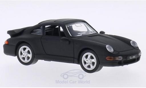 Diecast model cars Porsche 911 Turbo matt-black 1996 without Vitrine 1/43 Lucky Die Cast