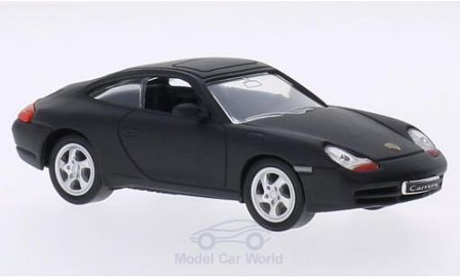 Diecast model cars Porsche 911 Carrera matt-black 1998 without Vitrine 1/43 Lucky Die Cast