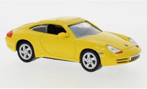 Diecast model cars Porsche 911 Carrera yellow 1998 1/43 Lucky Die Cast