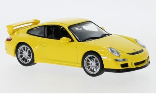 Diecast model cars Porsche 911 GT3 yellow 1/43 Lucky Die Cast