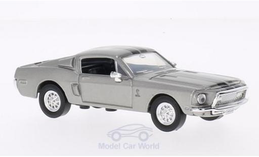 Diecast model cars Shelby GT 500 1968 -KR with blacken stripes grey without Vitrine 1/43 Lucky Die Cast